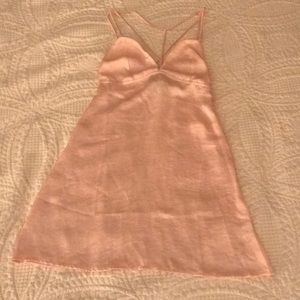 NWT Kendall & Kylie light pink satin dress